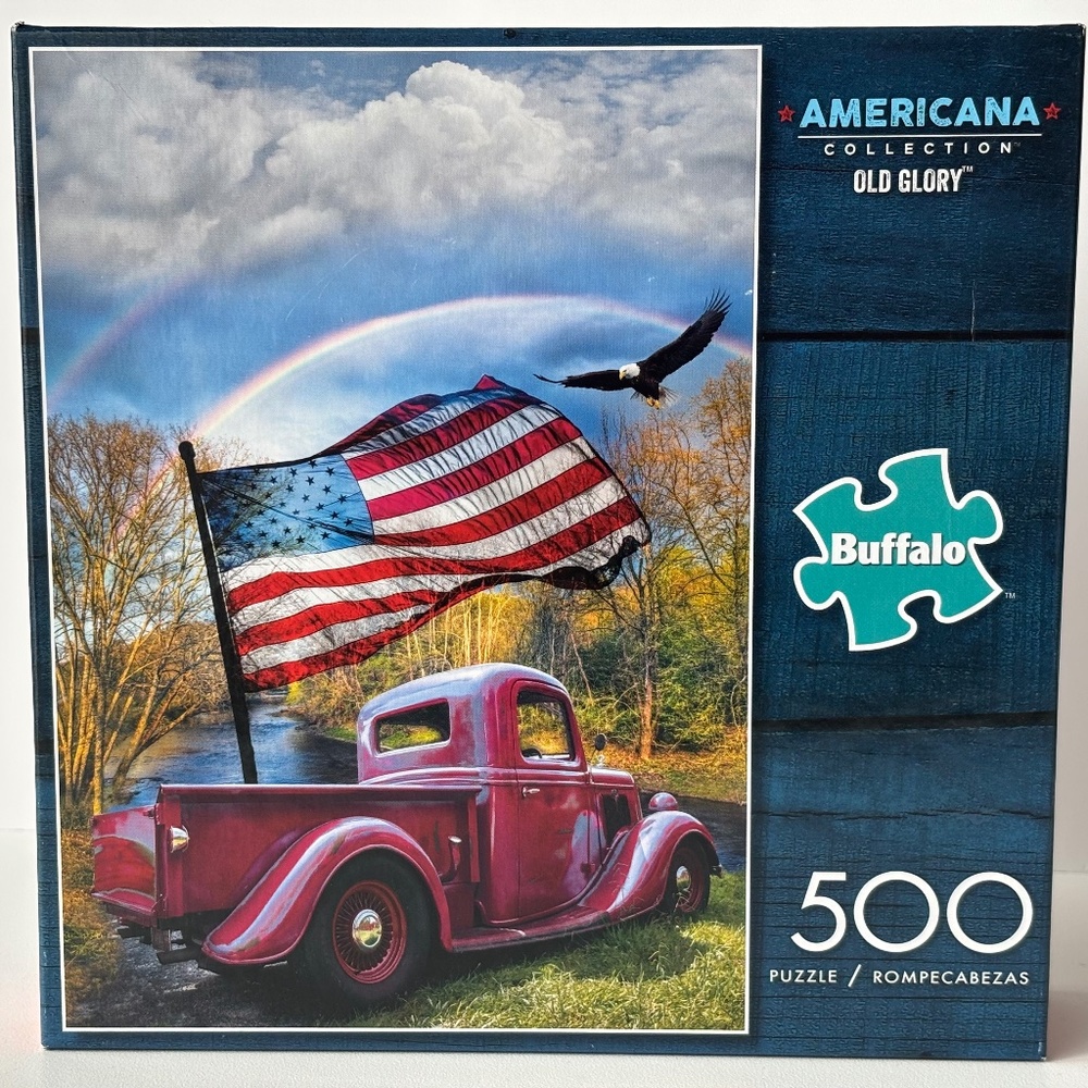 Brand New ! Buffalo Games puzzle 500 - Old Glory